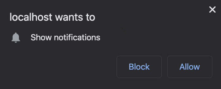 Notification Request Prompt
