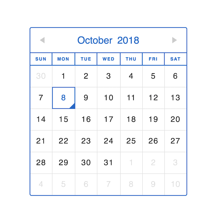 Creating a custom React datepicker - LogRocket Blog (8) Creating a custom React datepicker - LogRocket Blog (8)