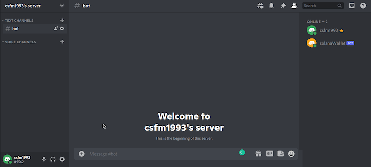 How to build a Solana Discord wallet with Python - LogRocket Blog (2) How to build a Solana Discord wallet with Python - LogRocket Blog (2)