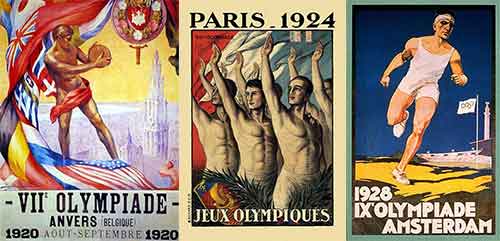 Década de los '20 Carteles: como nuevo difusor de las Olimpiadas