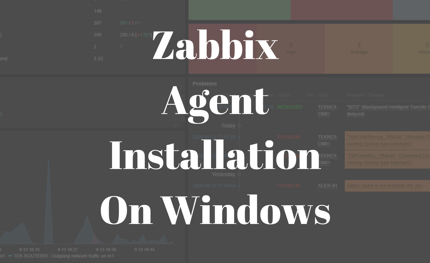 Install and configure zabbix agent on windows
