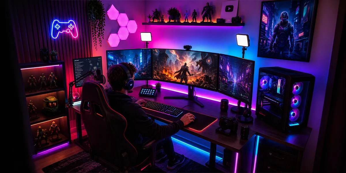 Como montar um setup gamer: guia para criares o espaço ideal para jogar