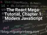 The React Mega Tutorial Chapter 1 Modern Javascript Miguelgrinberg