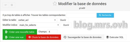 Webmin Base De Données