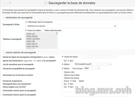 Webmin Sauvegarder Base De Données