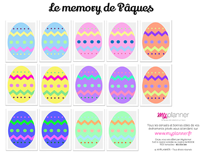 memory de pâques
