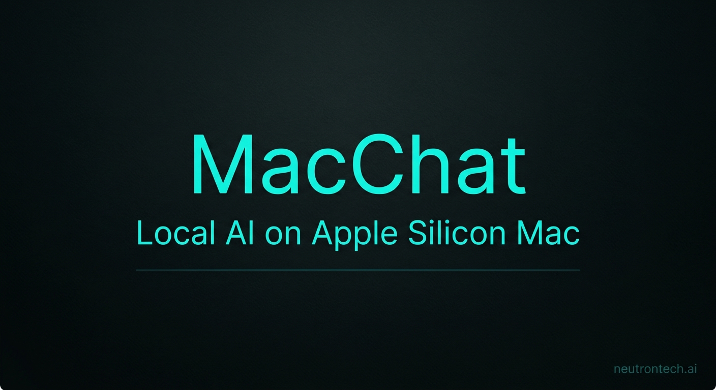 MacChat: 1st Local AI on Mac, Built for Privacy and Proof