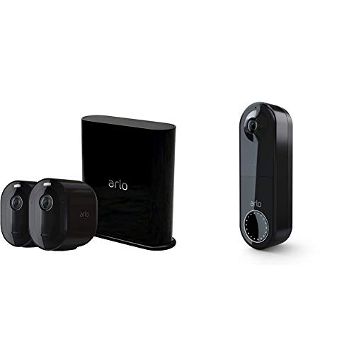 [Bon plan] Pack Arlo composé de : 2 Caméras Pro 3 et Sonnette Vidéo Connectée sans Fil – Noir