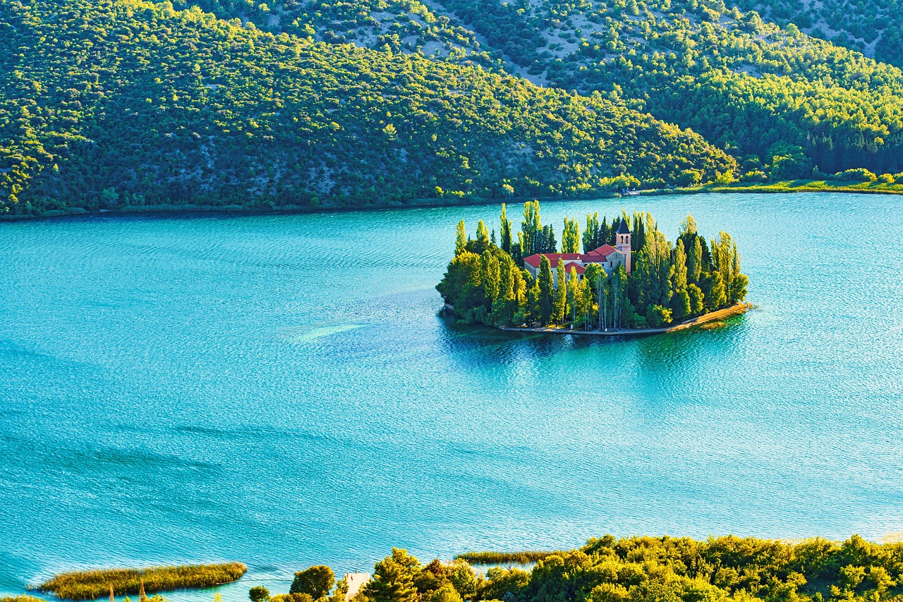 View of an island in Croatia