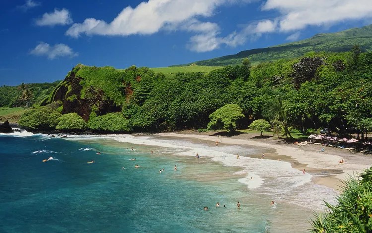  Hamoa Beach, Maui, USA.