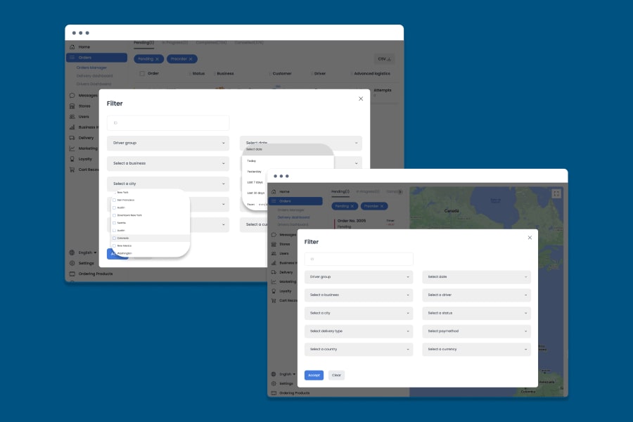 Ordering Co Feature Filters