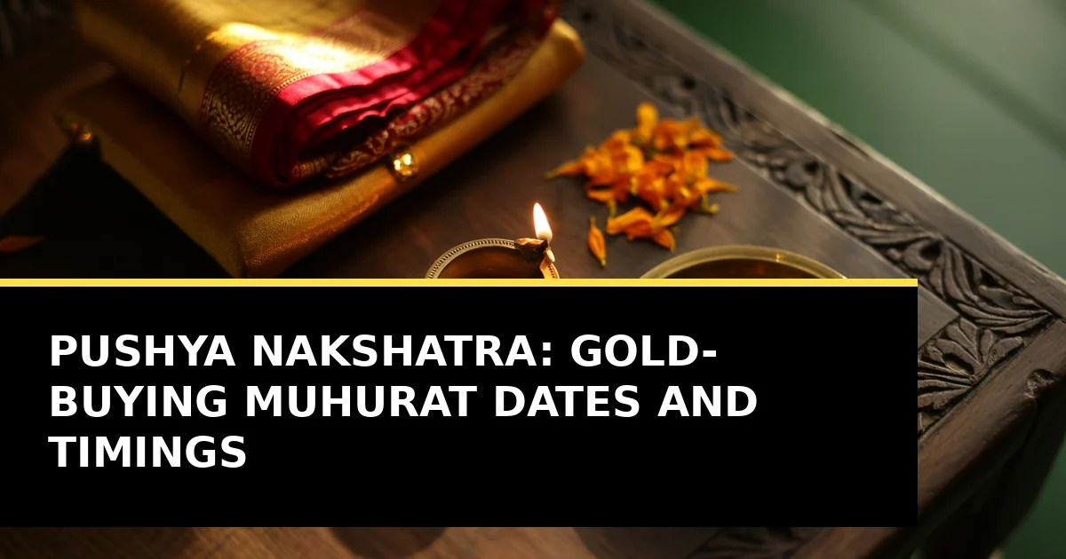 A lit brass diya, marigold petals, folded red and gold silk and a brass plate of plain coins on a carved wooden table at dawn