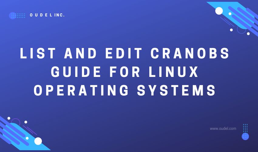 List and Edit Cranobs