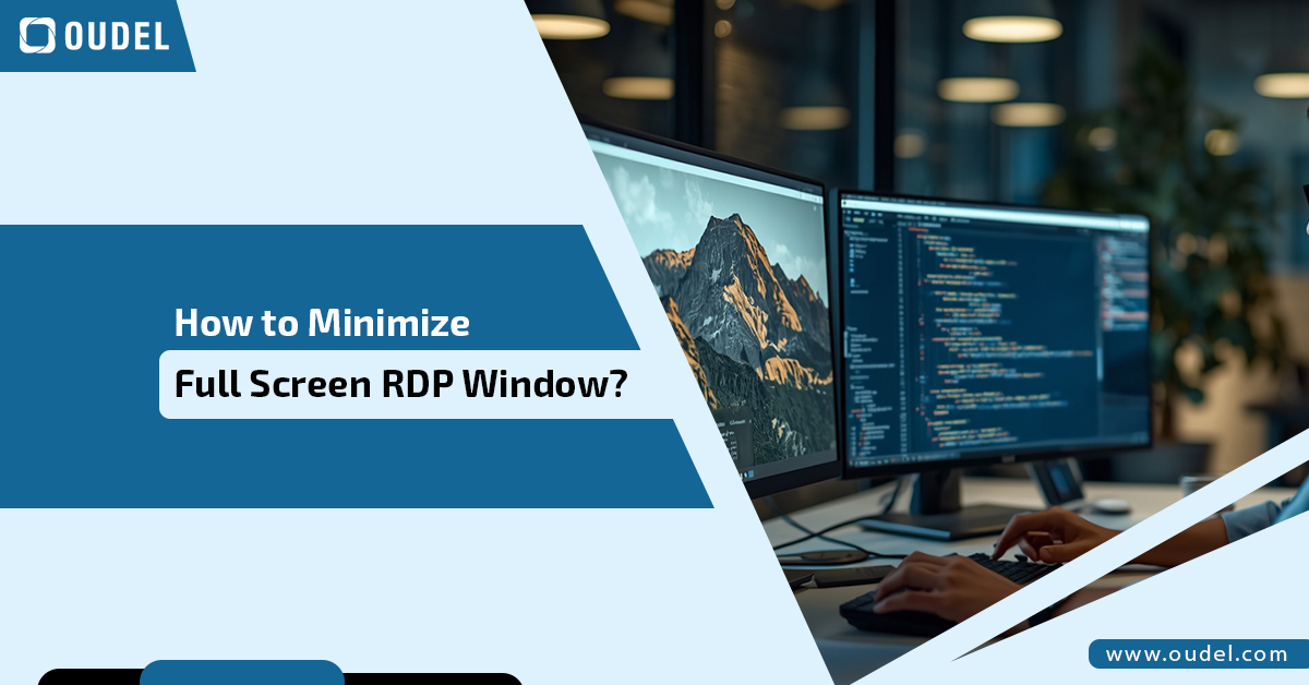 How to Minimize Full Screen RDP Window
