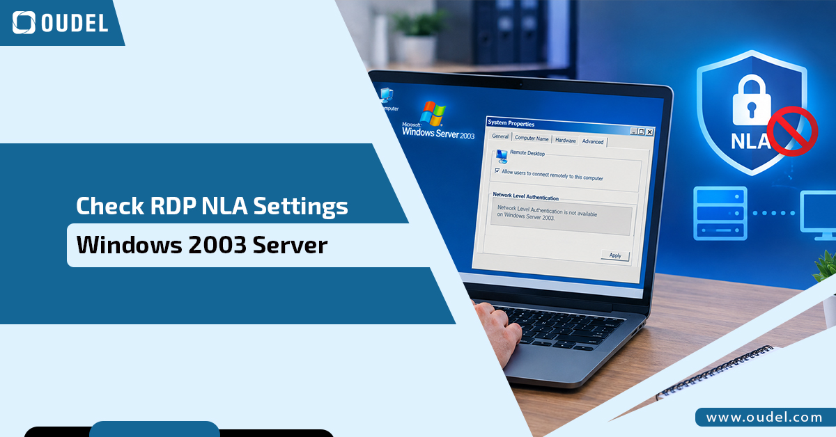 Check RDP NLA Settings Windows 2003 Server