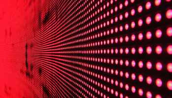 red lights in line on black surface