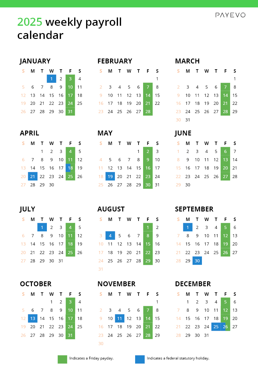 2025 Ultimate Canadian Payroll Calendar Schedule for Weekly, Biweekly, Semimonthly, and Monthly Pay Periods 2025-ultimate-canadian-payroll-calendar-schedule-for-weekly-biweekly-semimonthly-and-monthly-pay-periods