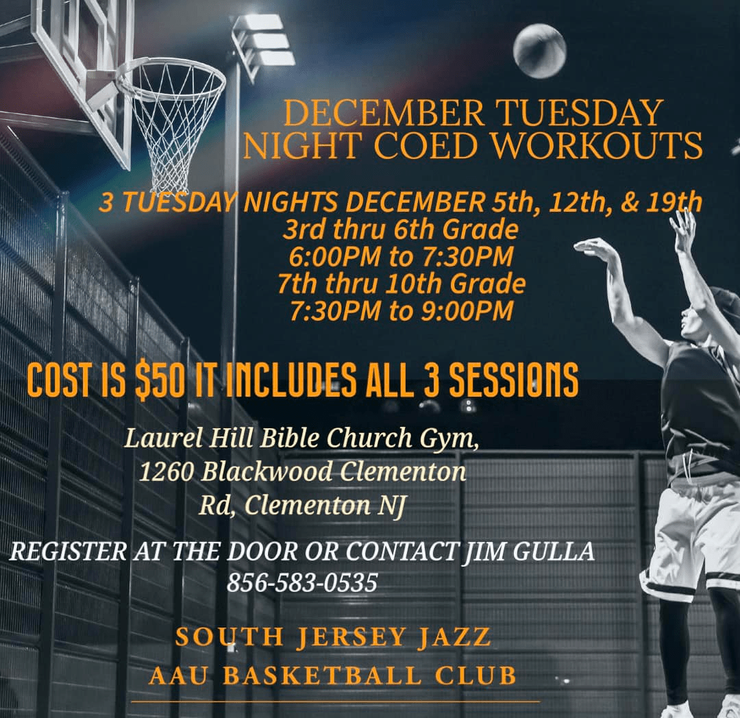 Join our workouts to prepare for Winter Basketball Season!