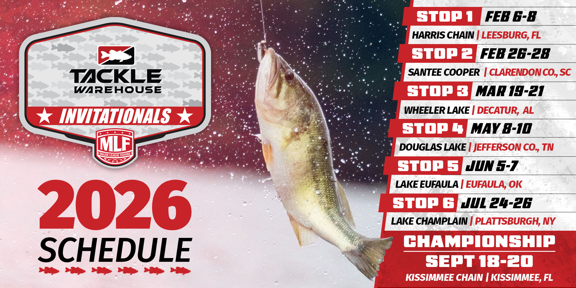Decatur-Wheeler Lake a Part of MLF 2026 Tackle Warehouse Invitationals