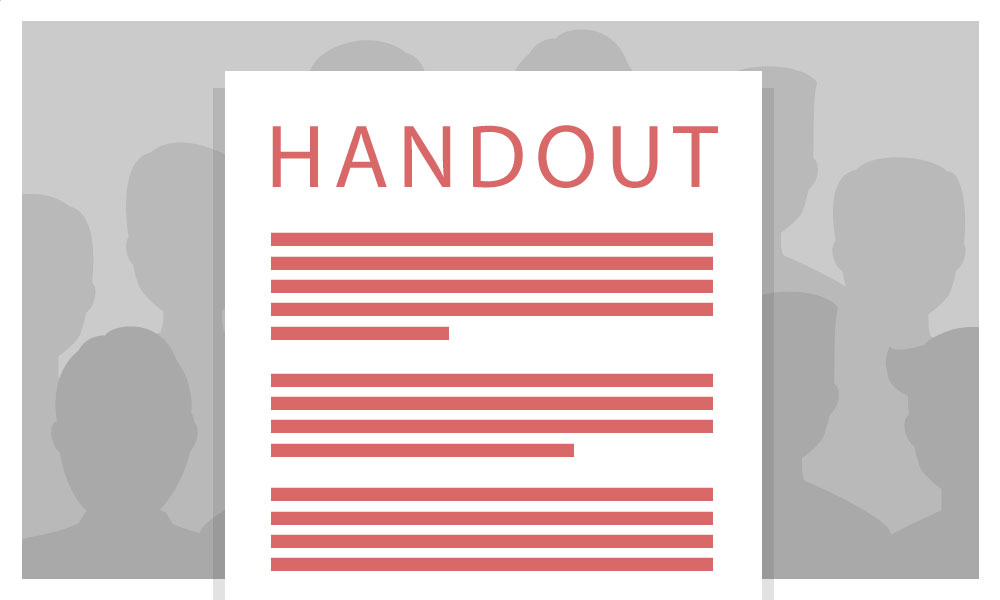 Handout Template Handout Examples For Presentation Best Practices For 