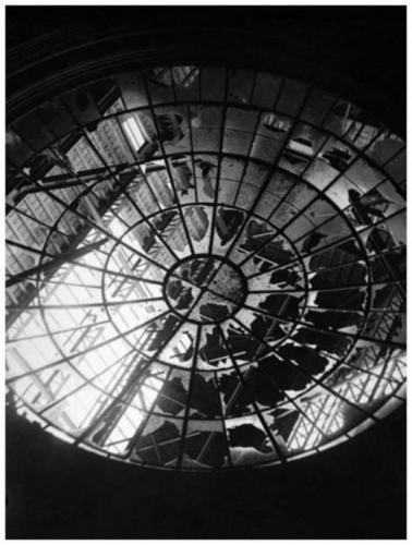 Broken clock face viewed from inside, black and white artistic photography, symbolizing passage of time, decay, and reflection, perfect for artistic portraits and creative visual storytelling.