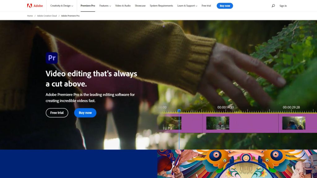 visual content tools adobe premiere pro