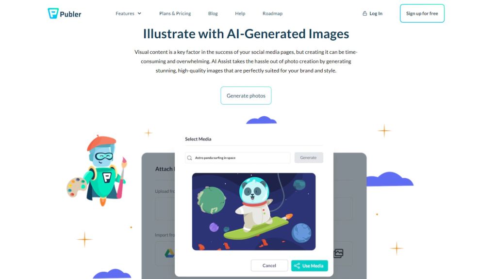 visual content tools publer