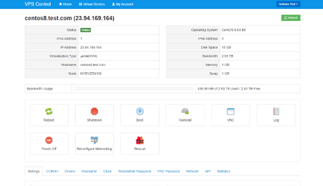 Learn how to run your vps here! Tour Of The Racknerd Vps Control Panel