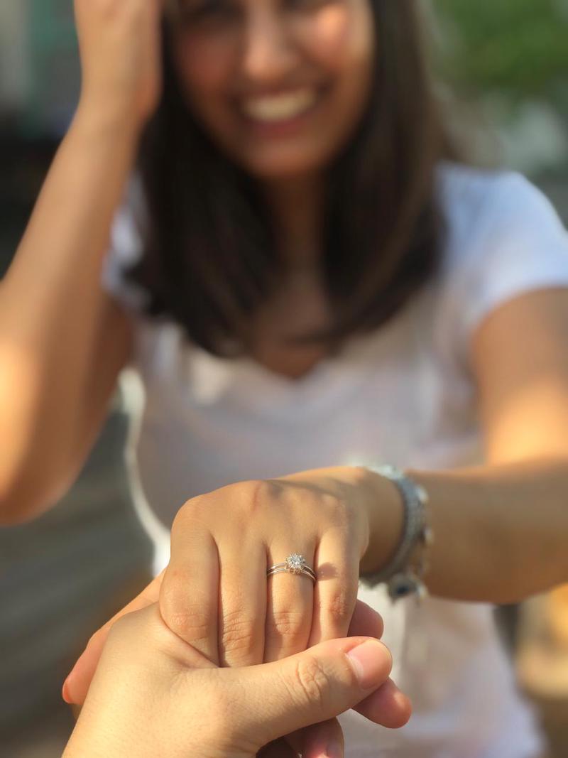 pedido de casamento casal português e brasileira