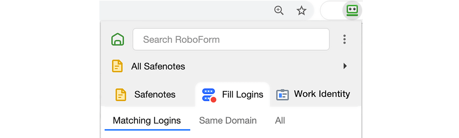 New RoboForm Browser Extension