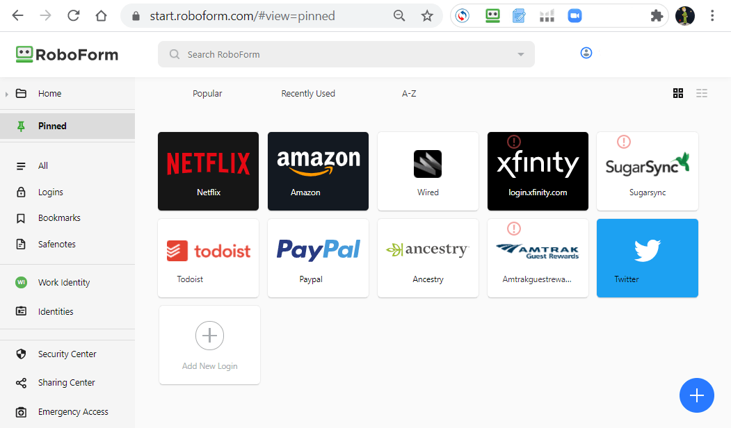 Passwords exposed in data breaches shown in RoboForm
