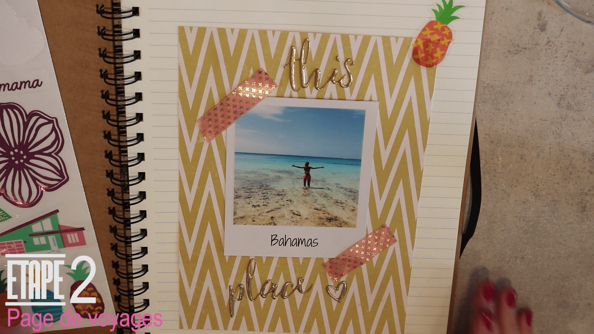 Ce kit de scrapbooking, présenté dans . Tuto Mon Carnet De Voyage Le Blog Scrapmalin