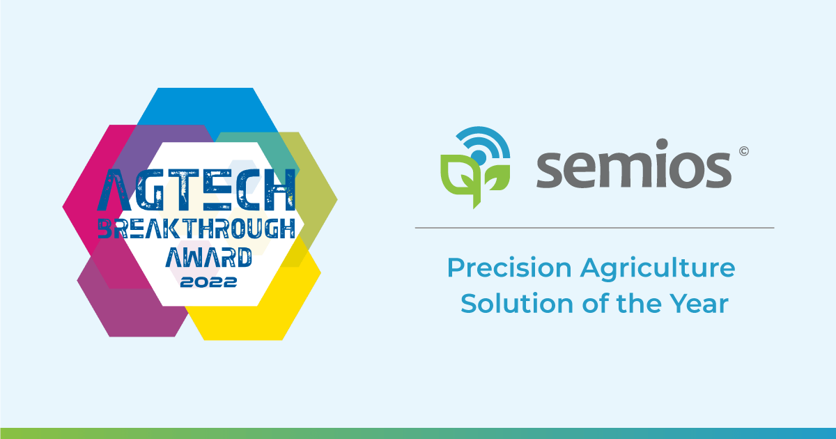 Semios Named Precision Agriculture Solution Of The Year