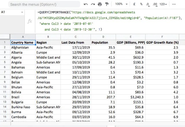Combine QUERY with IMPORTRANGE in Google Sheets (3) Combine QUERY with IMPORTRANGE in Google Sheets (3)