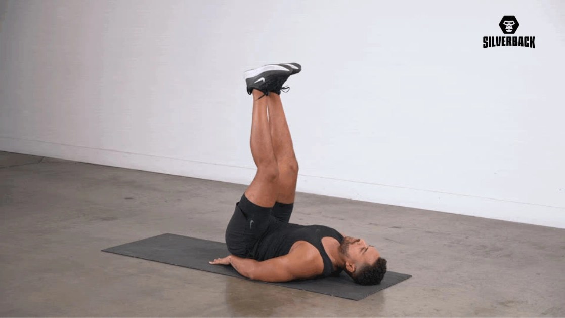 1. رفع الساقين (Leg Raises)