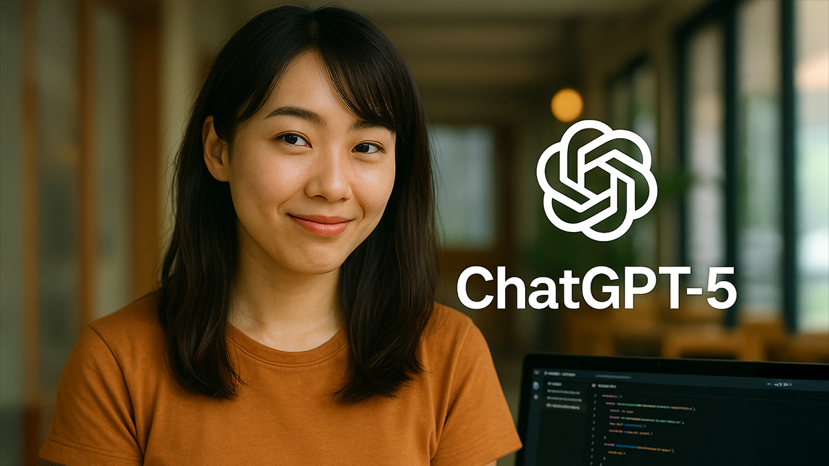 ChatGPT-5に満足している女性
