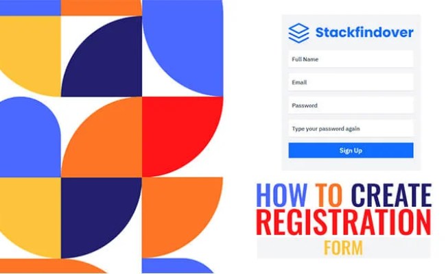 How To Create Registration Form Design Using Html Amp Css - Riset