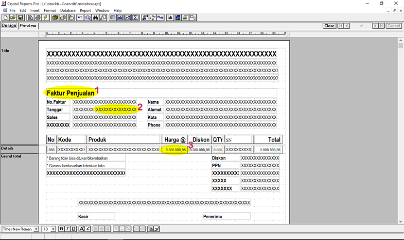 2 tugas utama seorang pembuat laporan adalah, sebagai contoh crystal report. Edit Layout Laporan Dengan Crystal Report Medinablog
