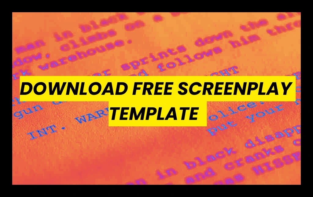 free screenplay template download