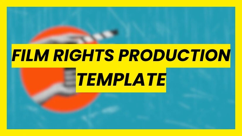 Film Rights Production Contract Template Free Download Word Format