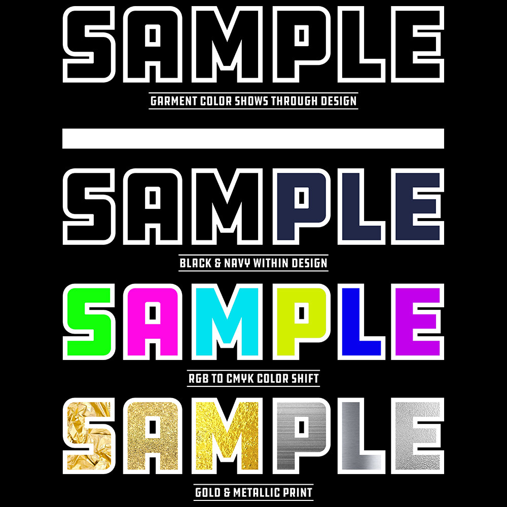 Sample Design on Black Background