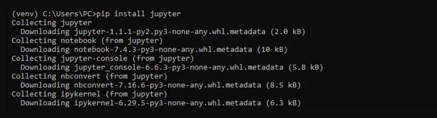 Installing Jupyter Notebook Using pip on Windows 1