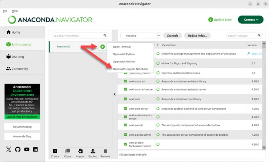 Installing Jupyter Notebook on Linux Using Anaconda 2