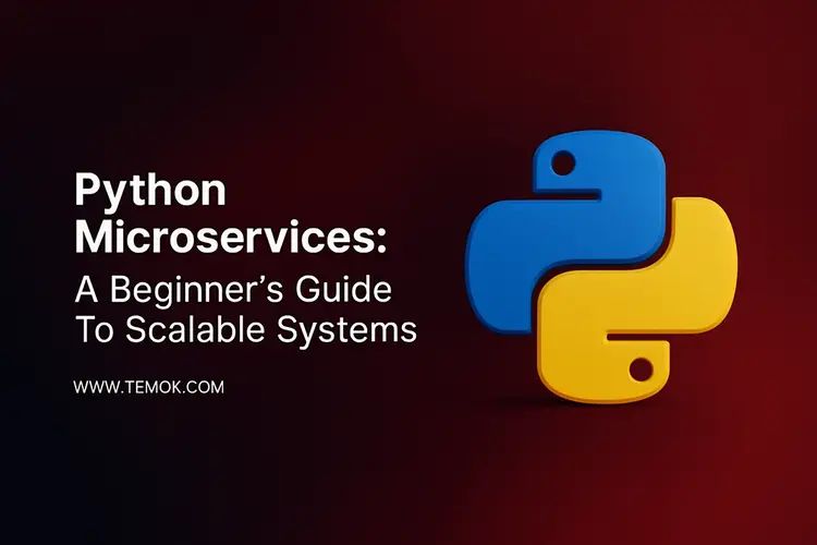 Learn About Python Microservices Temok Technologies Posted On The - Dark Illustration Collection - Retina Quality