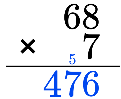 Think Academy - Multiplying 2-digit by 1-digit number Example 2