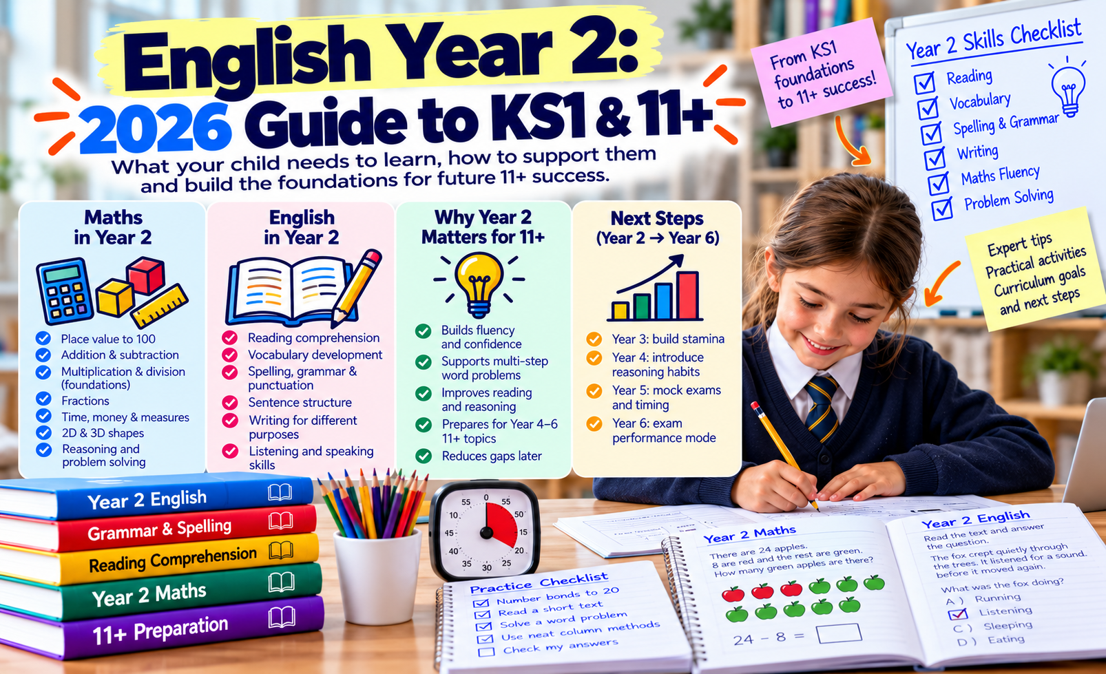 English year 2: 2026 Guide to KS1 & 11+
