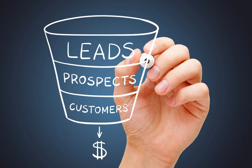 Lead Generation And Prospecting - Gradient Background Collection - Mobile Quality