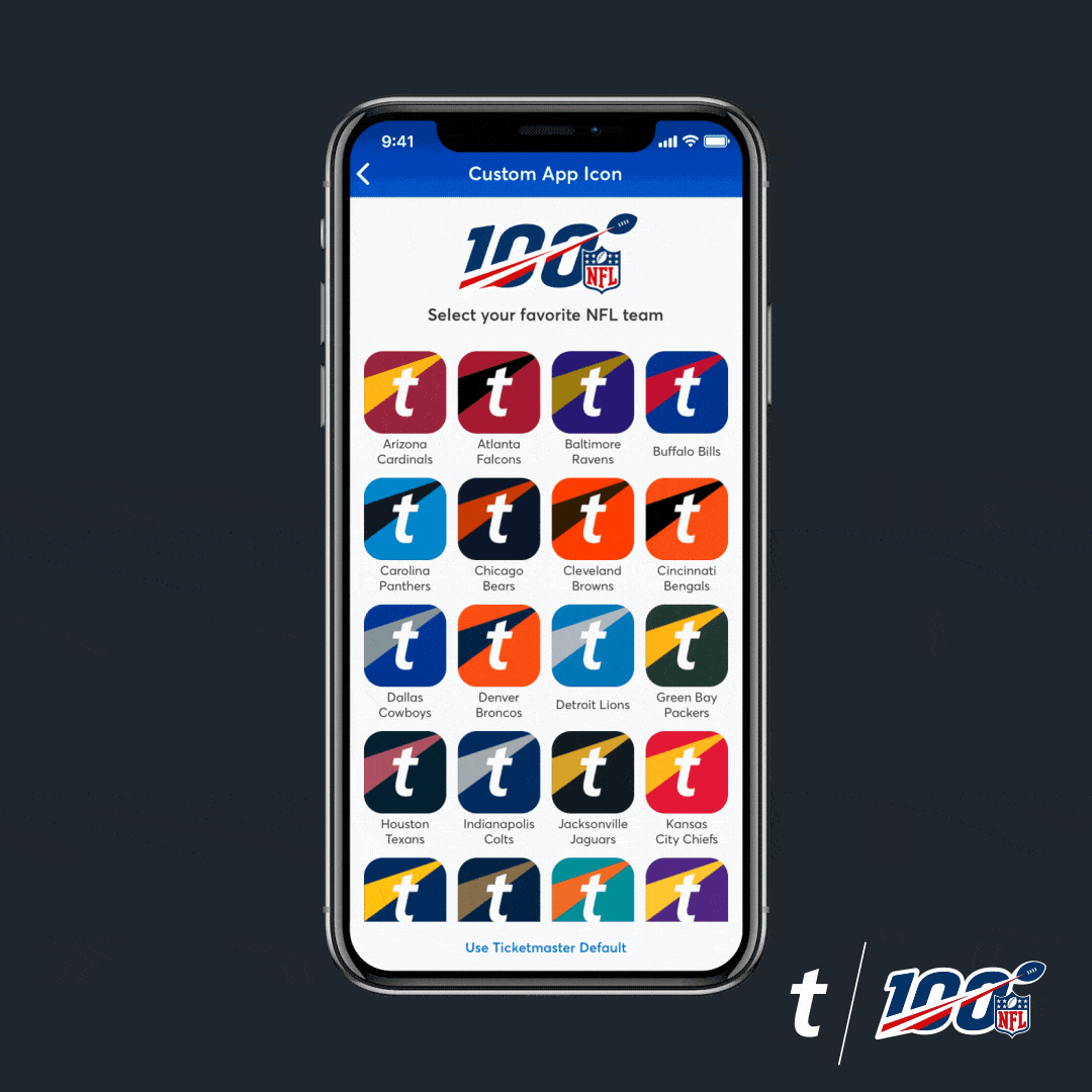 Buffalo bills · blue, #00338d. Rep Your Nfl Team With Ticketmaster S Customizable App Colors Ticketmaster Blog