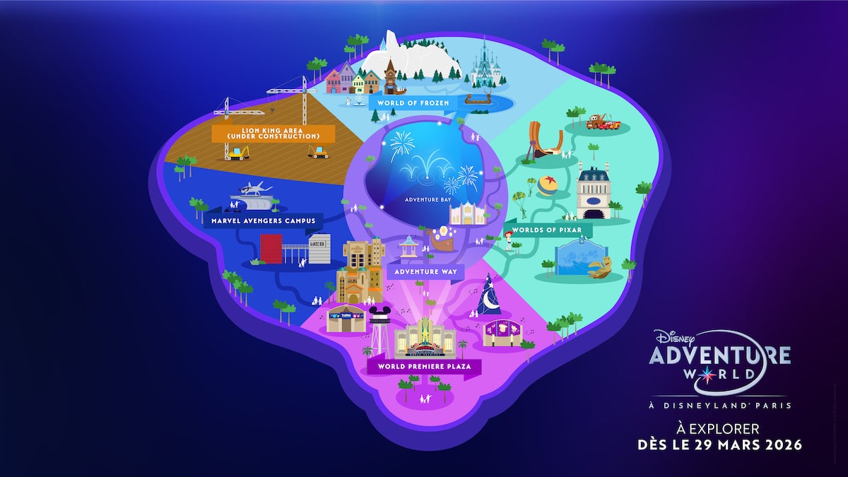 Toutes Les Nouveaut S 2026 Au Parc Disneyland Paris Disney Adventure World Map FR 