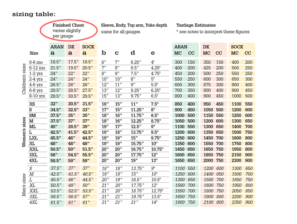 How to choose your size tin can knits